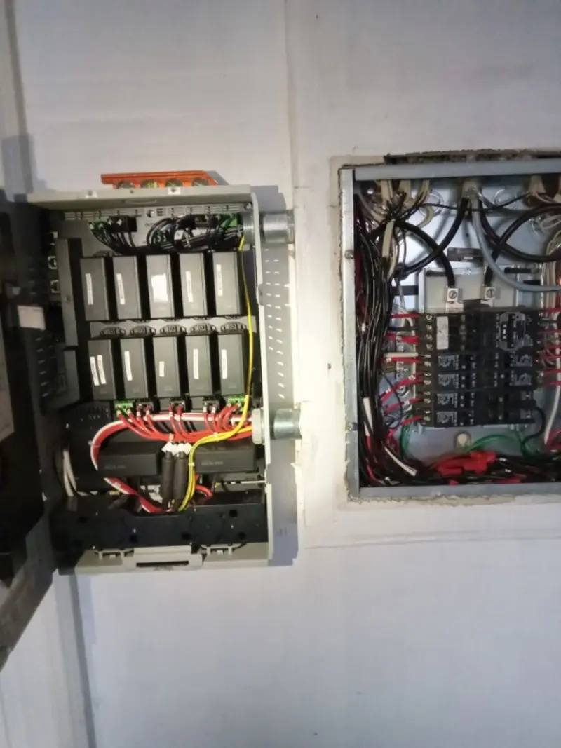 Electrical panel upgrade completed for Security Camera Wiring in Ansonia